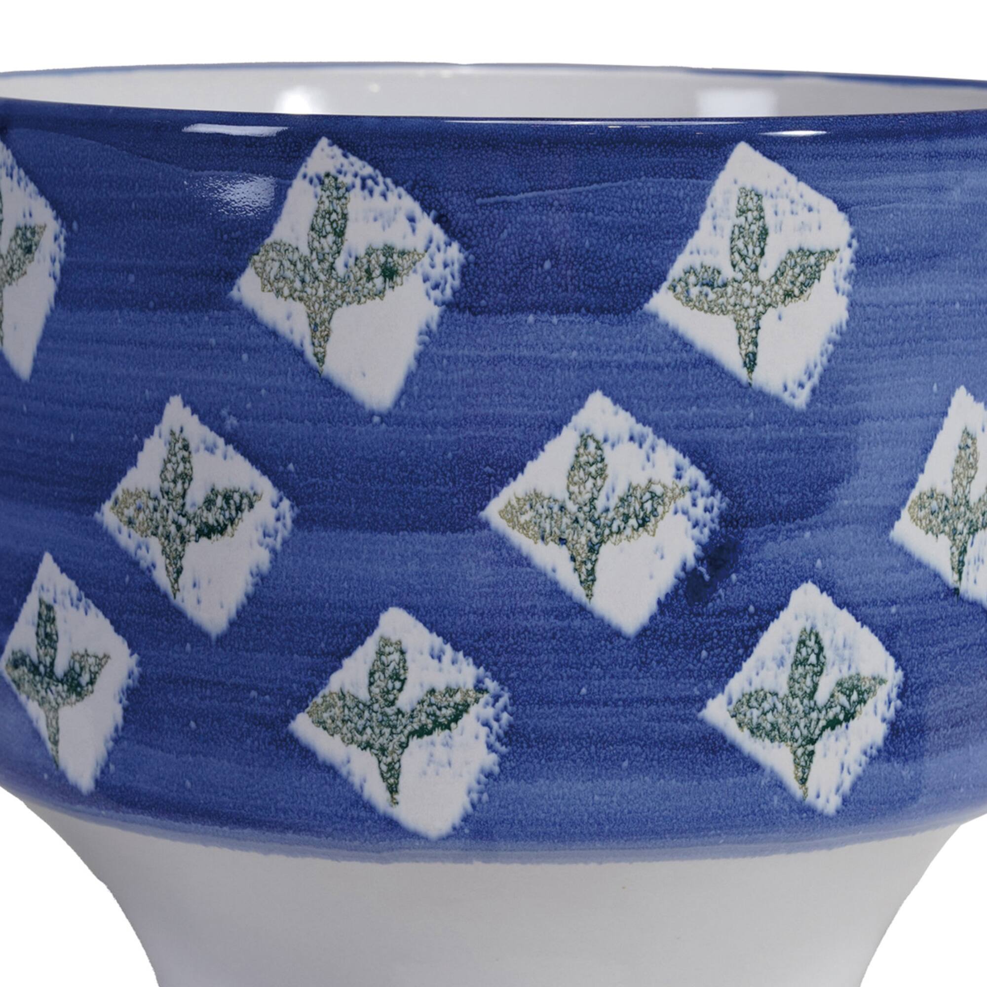 Hello Honey® 7" Stoneware Planter with Reactive Glaze Pattern